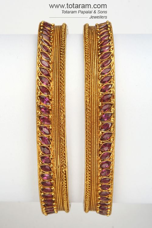 Gemstone Bangles from Totaram Jewellers