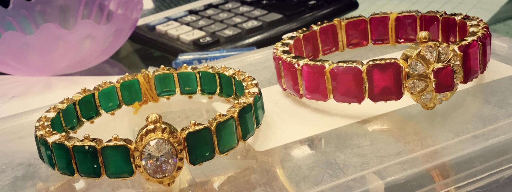ruby emerald bangles